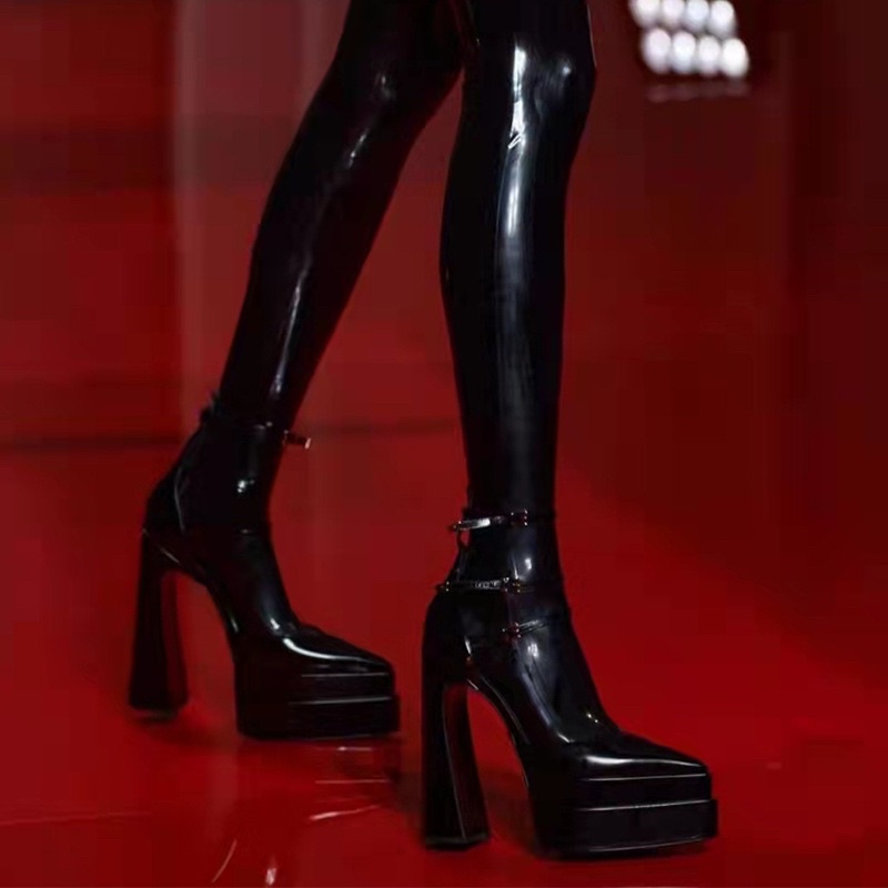 GIÀY CAO GÓT G27 MŨI NHỌN QCCC PLATFORM ĐẾ CAO 15CM