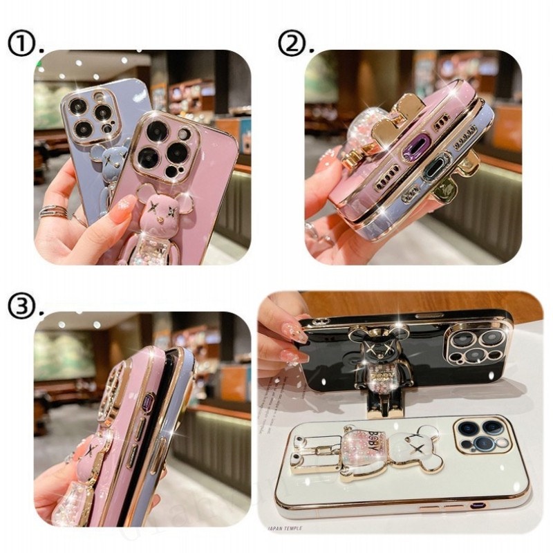 Ốp Điện Thoại Màu Kẹo Ngọt Có Giá Đỡ Hình Gấu Cho OPPO A52 A92 A3s A12E A7 A5s A12 A53 A31 A33 F9 F11 A5 A9 2020