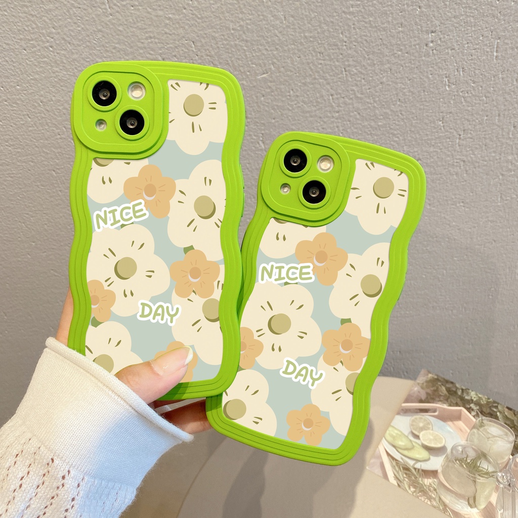 Ốp Điện Thoại In Hoa Chống Rơi Chống Dấu Vân Tay Cho iPhone 7 / 8plus 6plus 13Pro 14 11 12Promax 8 13 12Pro XR X XSMax 14plus