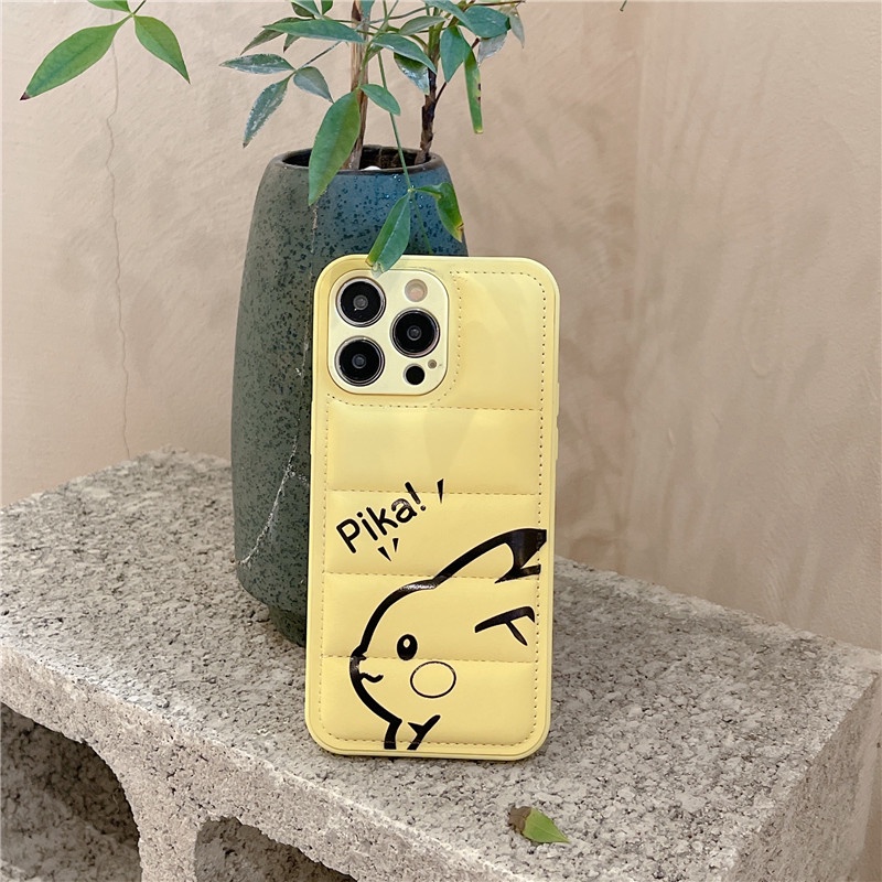 Ốp Điện Thoại Họa Tiết Hoạt Hình Pikachu Snorlax Down Cho iphone 14 Pro MAX / 14 Plus / 13 Pro MAX / 12 Pro / 12 Pro MAX 11 Pro XS MAX XR