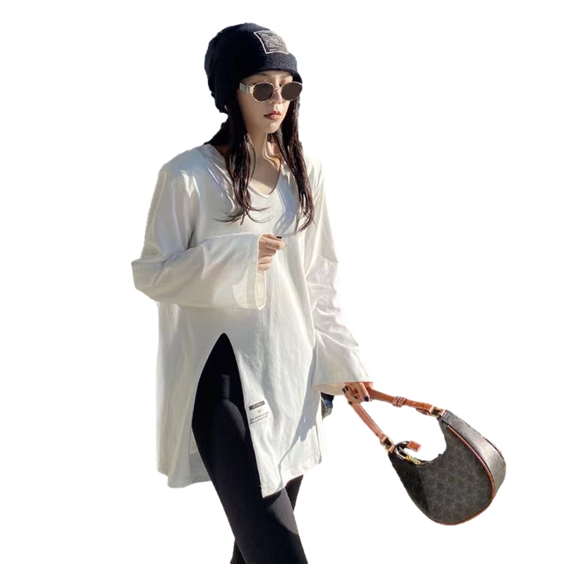 NRVP Áo Thun Nữ Dài Tay Dáng Rộng Phong Cách Hàn Quốc Thời Trang Mới 2023