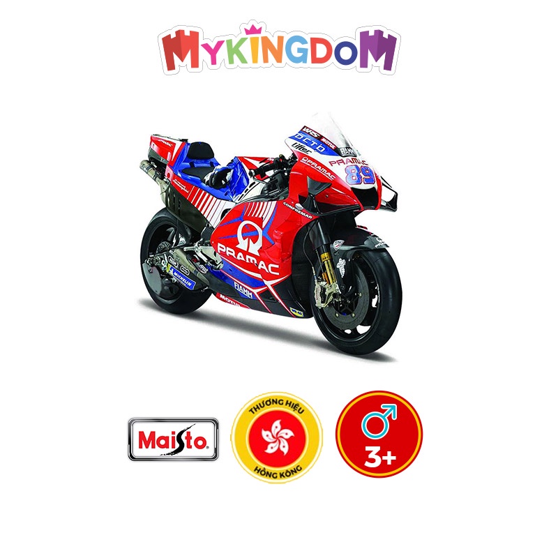 Đồ Chơi MAISTO Mô Hình Mô Tô 1:18 Gp Racing-Ducati Pramac Racing 2021 36379/MT36000