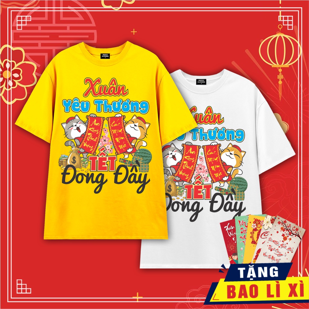 ÁO THUN TẾT 2023 - XUÂN YÊU THƯƠNG TẾT ĐONG ĐẦY