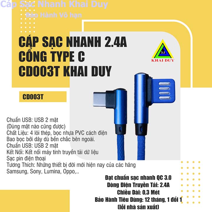 Cáp Sạc Điện Thoại Ngắn 30cm ( Micro - Lightning - Type C )