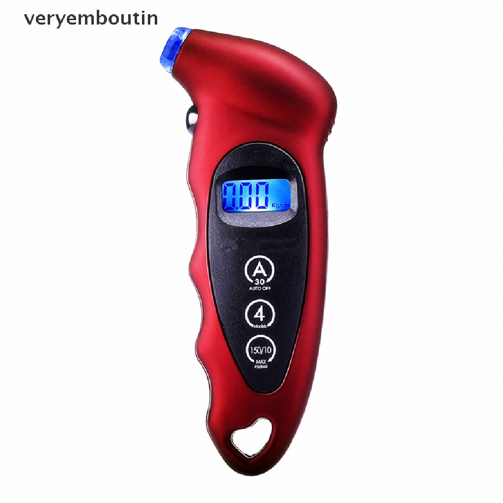 Máy Bơm Hơi Lốp Xe Hơi Kỹ Thuật Số Độ Chính Xác Cao Có Màn Hình LED Hiển Thị