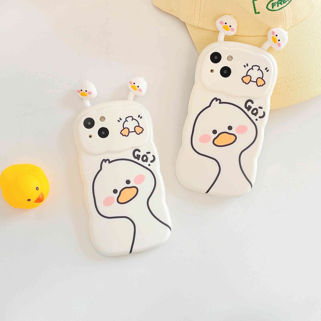 Ốp Điện Thoại In Hình Vịt Hoạt Hình Dễ Thương Cho IPhone14Pro Max 11 Pro Max XR XS X 12 13Pro