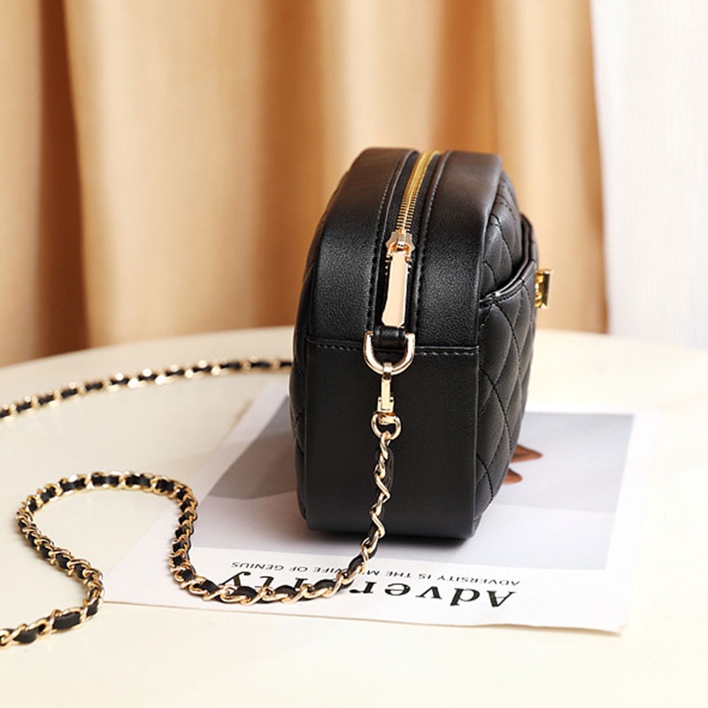 Túi Đeo Chéo Đính Kim Cương Giả Phong Cách Hàn Quốc Cho Nữ