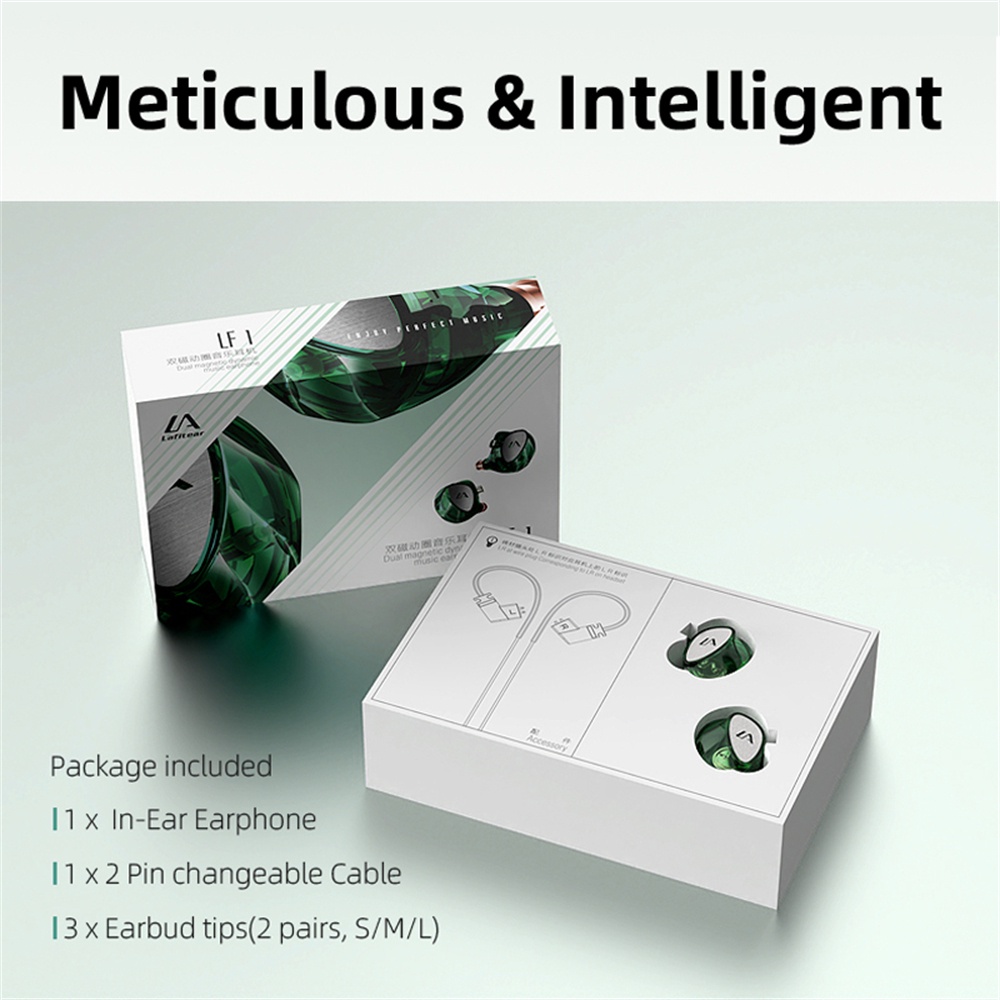 Tai Nghe Thể Thao Lafitear LF1 Âm Thanh Vòm HIFI Có Dây Hai Nam Châm Kèm Mic