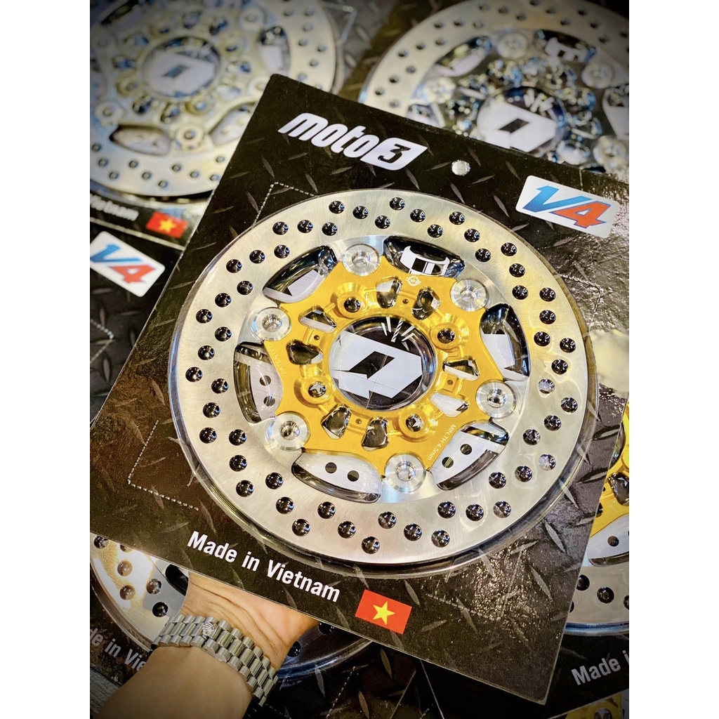 ĐĨA THẮNG PHANH DĨA TQ6 -MOTO3 220 / 267MM YAMAHA / HONDA   V4