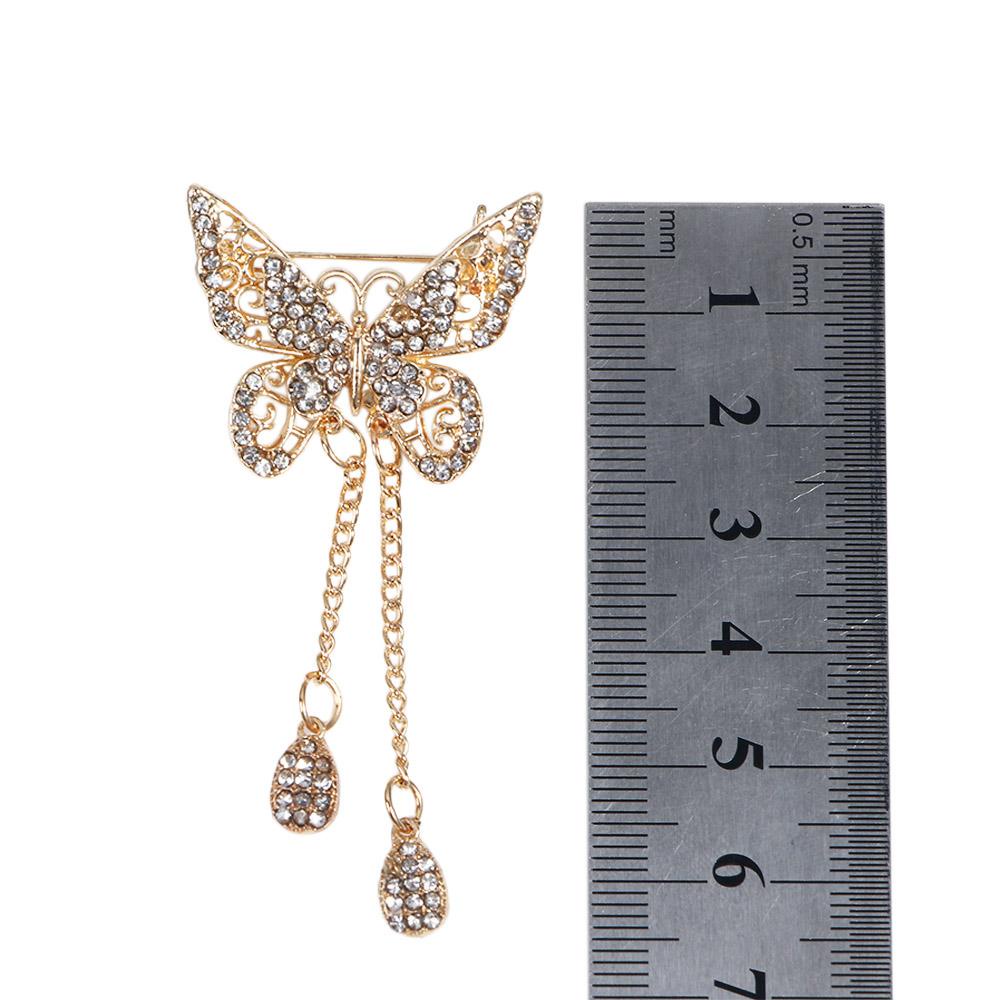 Trâm Cài Áo Hình Bướm Đính Đá Cổ Điển Thanh Lịch Cho Đám CướiBông Tai Dáng Dài Hình Giọt Nước Đính Đá Thời Trang