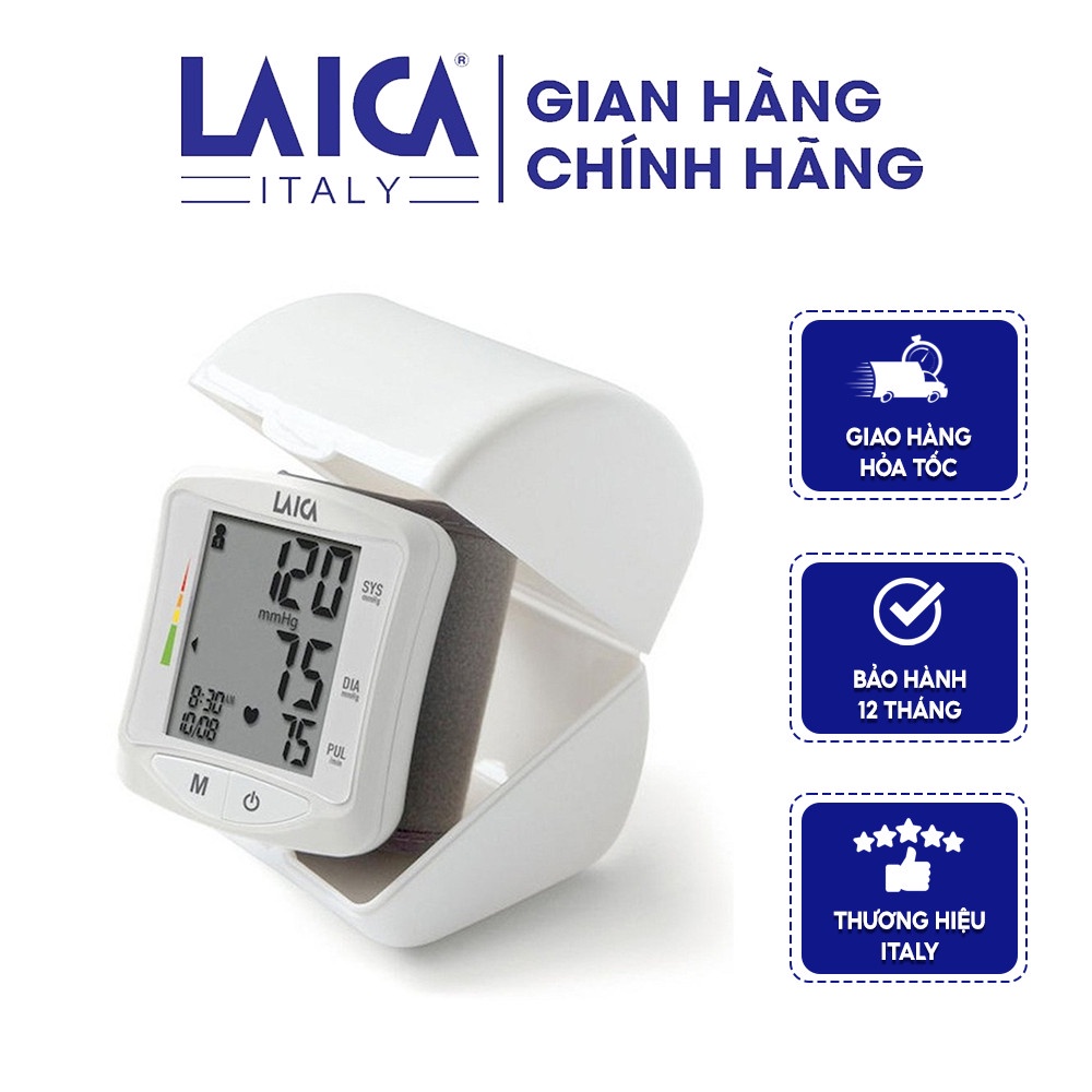 Máy đo huyết áp cổ tay Laica BM1006 - Bộ nhớ 60 lần đo