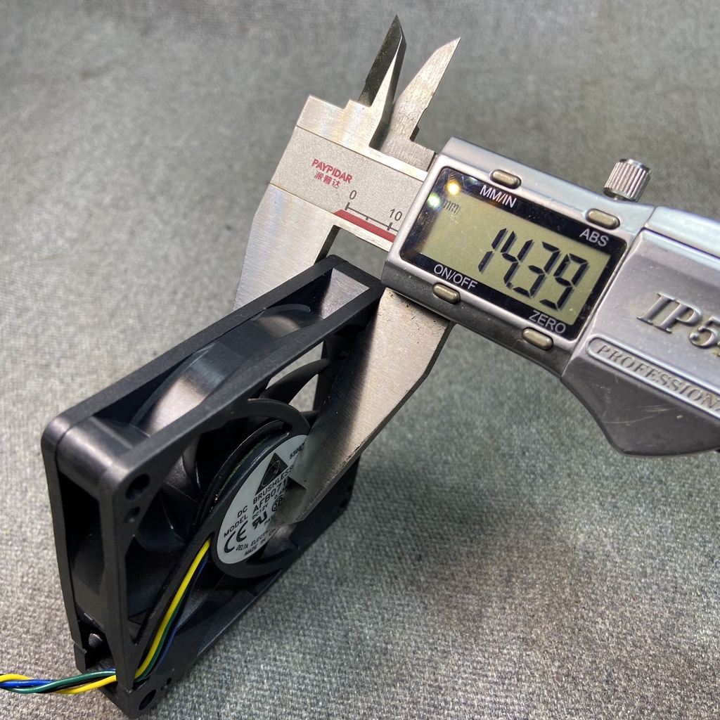 QUẠT 7 cm 12v 0.45A Mỏng 1.5 cm DELTA Gió tốt , AFB0712HHB