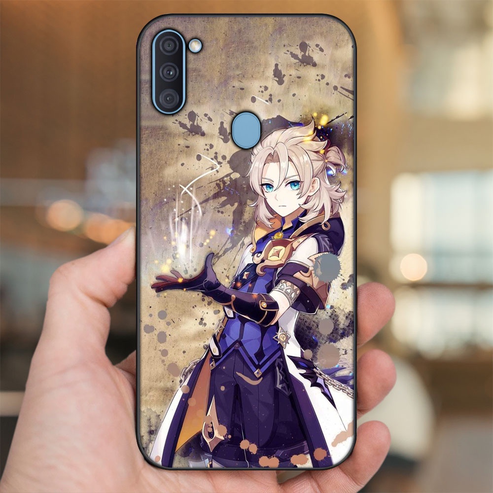 Ốp lưng Samsung A11, M11 viền đen in hình Albedo Genshin Impact