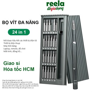 Bộ tua vít đa năng 24 đầu, sửa chữa đồ điện tử, điện thoại, máy tính, đồ chơi, mắt kính, remote