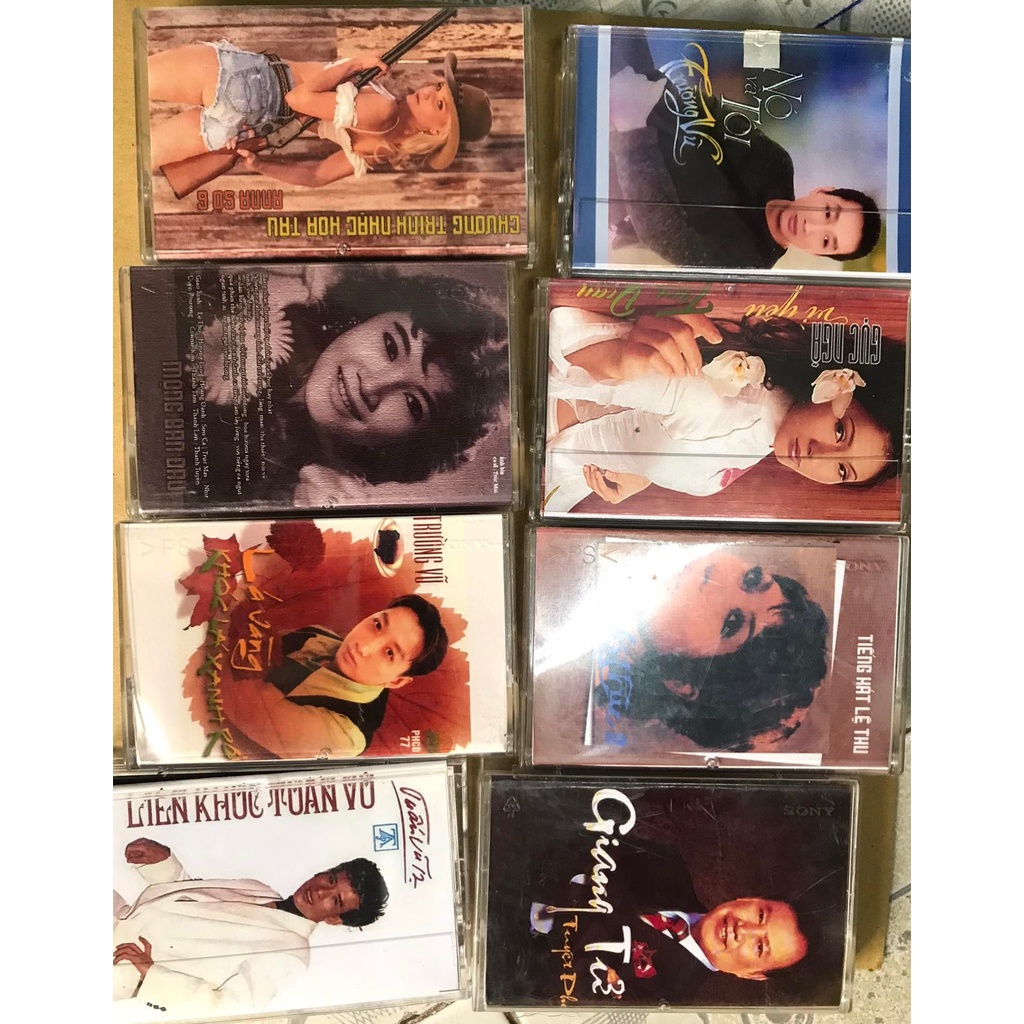 4 băng cassete sony hf 90 thâu sẵn nhạc chất lượng cao