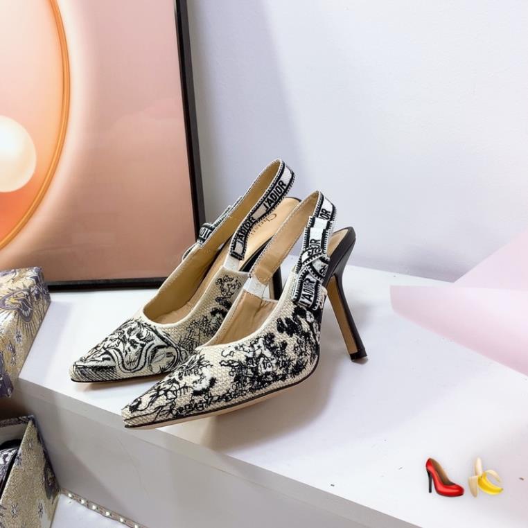 Sandal Dior Hoạ Tiết Xanh Full Size 35-39  -  By Anh Dinh Phuong