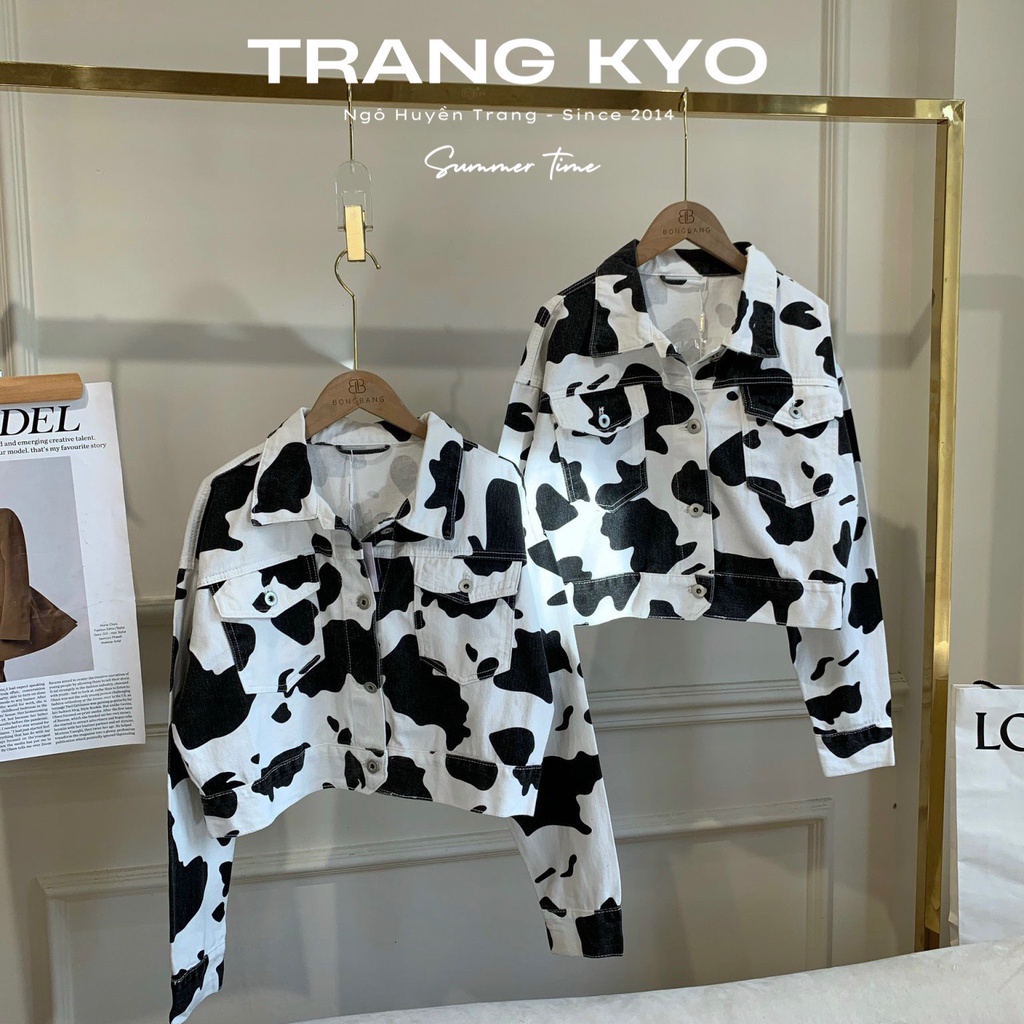 Áo khoác cotton bò sữa TRANG KYO hàng thiết kế cao cấp - BBQ002002