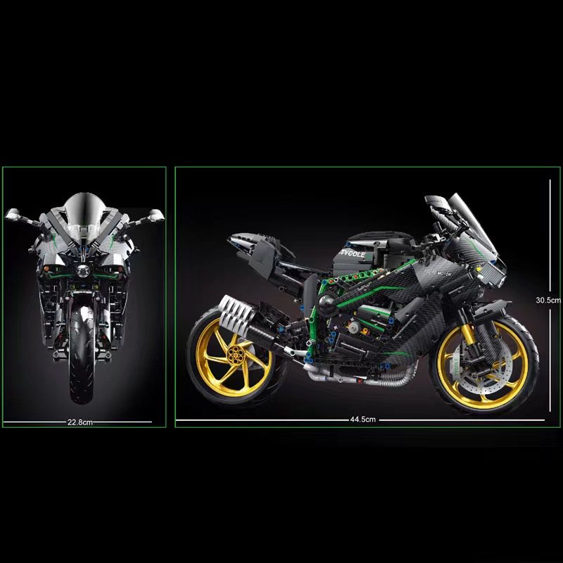 Đồ Chơi Mô Hình 3D Lắp Ráp TGL Siêu Xe Mô Tô Kawasaki H2R T4019  1:5