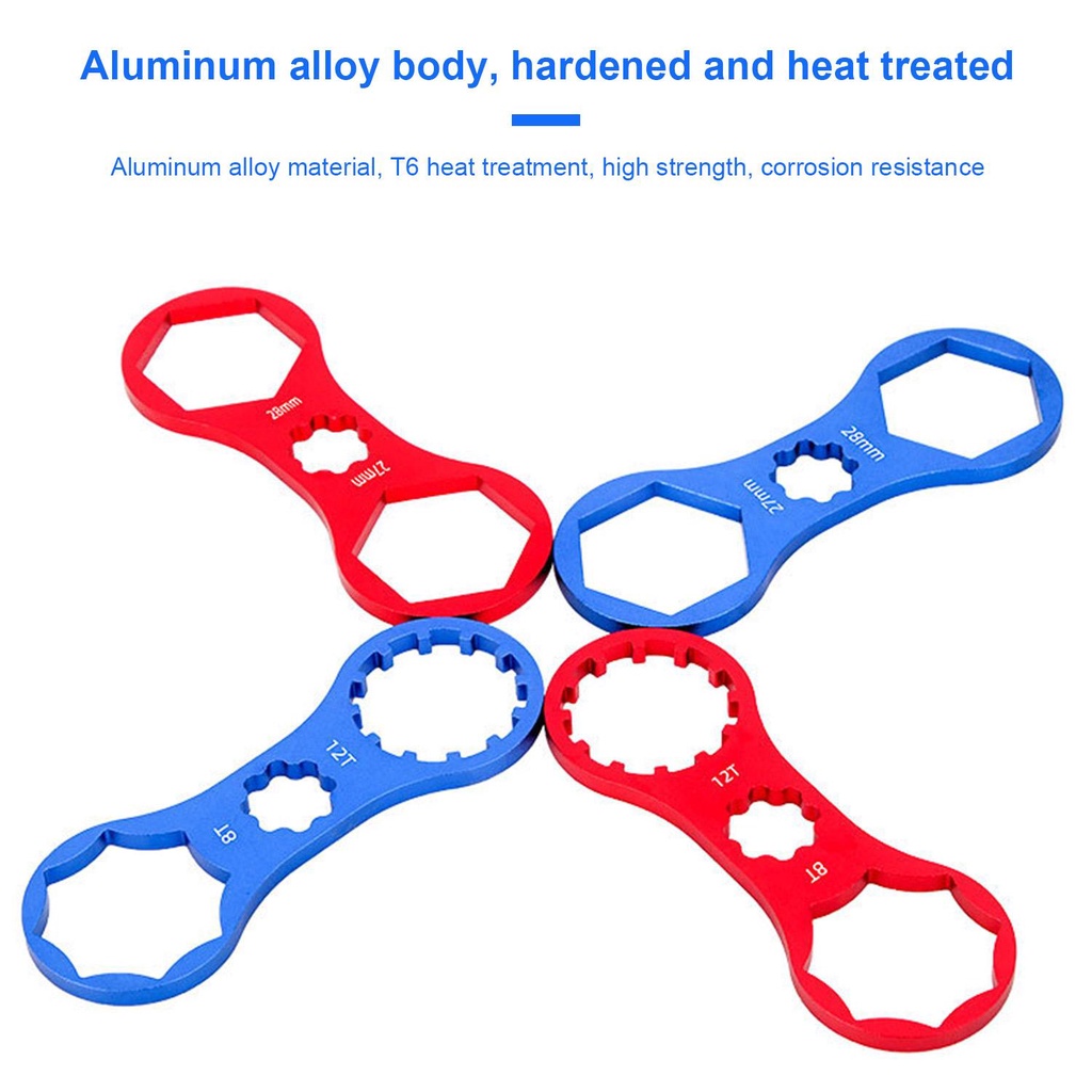 Cờ Lê Tháo Phuộc Trước Bằng Hợp Kim Nhôm Cho SUNTOUR XCM / XCR / XCT / RST B Red