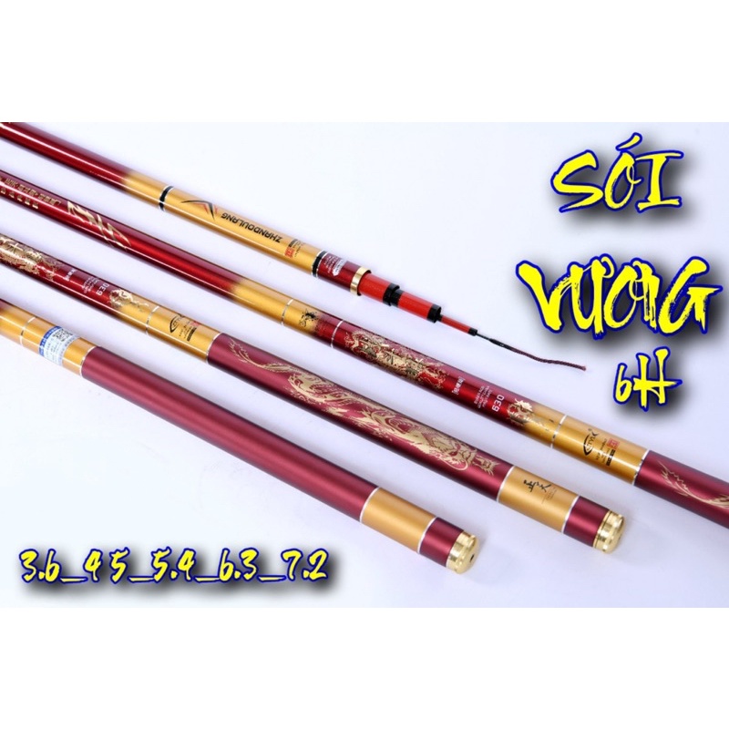 Cần câu tay Sói Vương 6H tặng kèm ngọn phụ