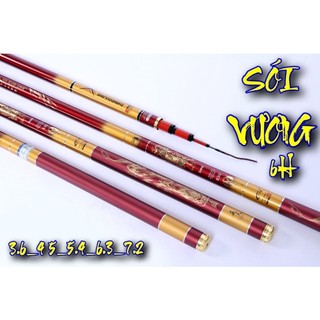 Cần câu tay Sói Vương 6H tặng kèm ngọn phụ