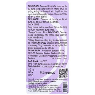 Sữa rửa mặt Skinsiogel Cleanser 150ml