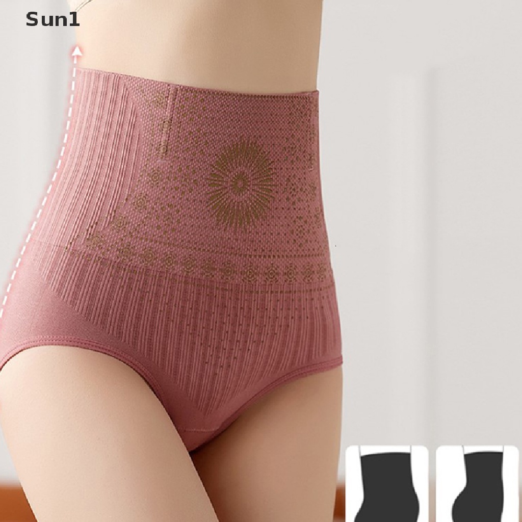 Sun1 > Quần Lót Lưng Cao Định Hình Eo Không Đường May Thoáng Khí Cỡ Lớn Cho Phụ Nữ Sau Sinh