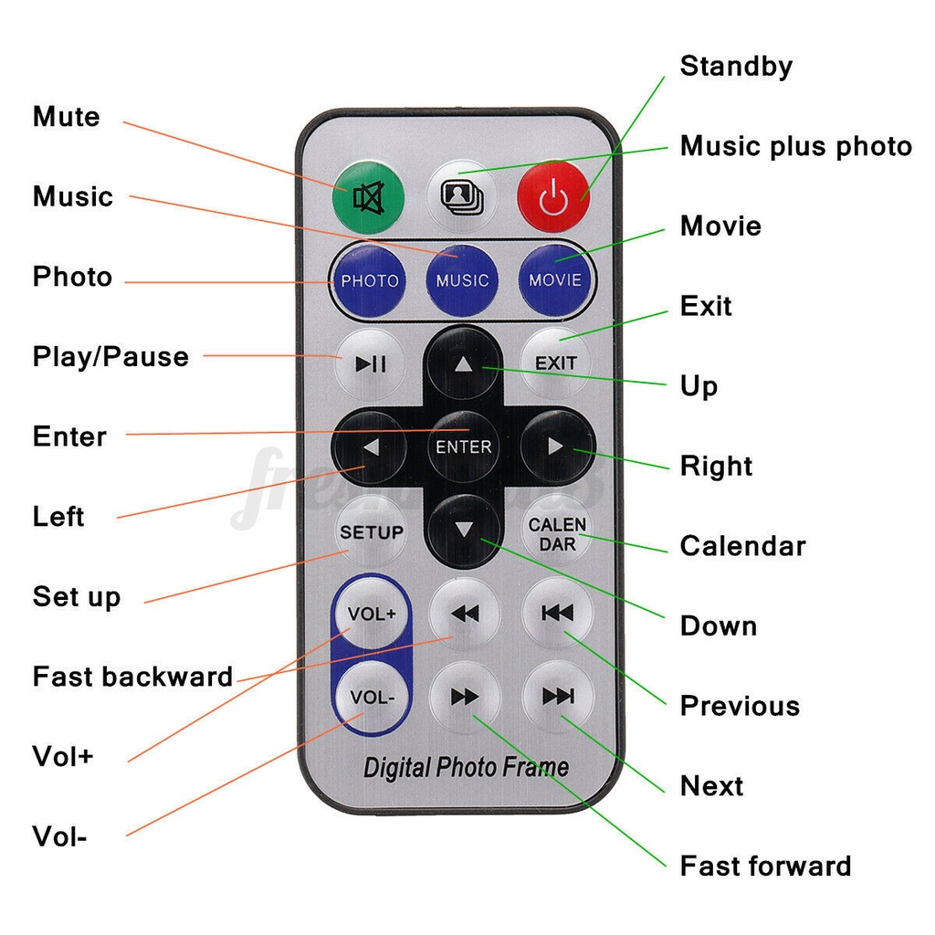 Khung Ảnh Kỹ Thuật Số 10.1 Inch 1024x600 HD Màn Hình LED Siêu Mỏng