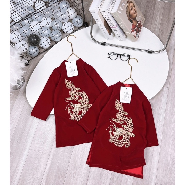 Áo dài cách tân bé trai/ áo dài thêu rồng/áo dài bé trai