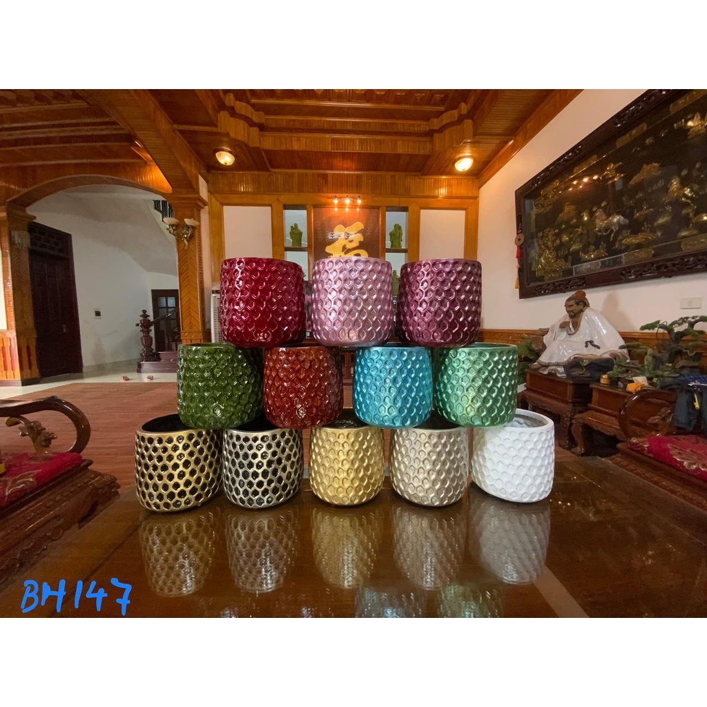 Bình Cắm Hoa Composite ANG 145 Không Phai Màu, Hàng Chất Lượng Cao