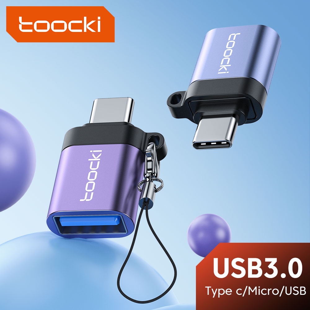 Đầu chuyển đổi Toocki OTG USB 3.0 sang Type C USB 3.0 chuyên dụng cho Xiaomi Samsung S20 USBC OTG