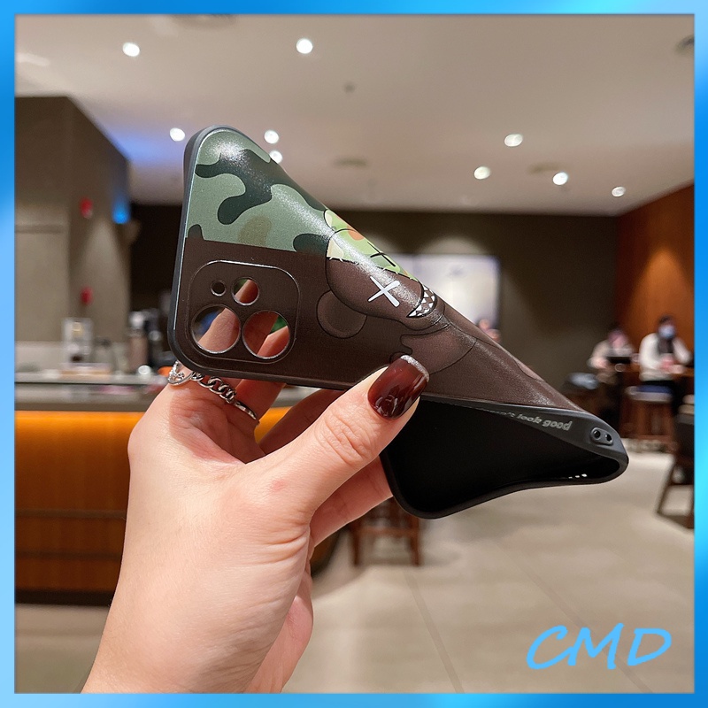 Ốp Điện Thoại Viền Vuông In Hình Kaws Cho iphone 11 12 13 promax 6plus 6s 6splus 7 7plus 8 8plus x xs xr plus promax/-3007