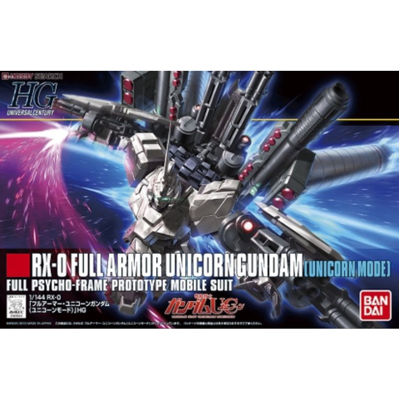 Mô hình lắp ráp HGUC RX-0 Full Armor Unicorn Gundam (Unicorn Mode)