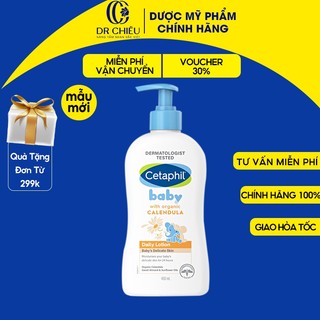 Sữa dưỡng ẩm Cetaphil ⚜️CHÍNH HÃNG⚜️ cho em bé với dưỡng chất hữu cơ từ hoa cúc Calendula 400ml
