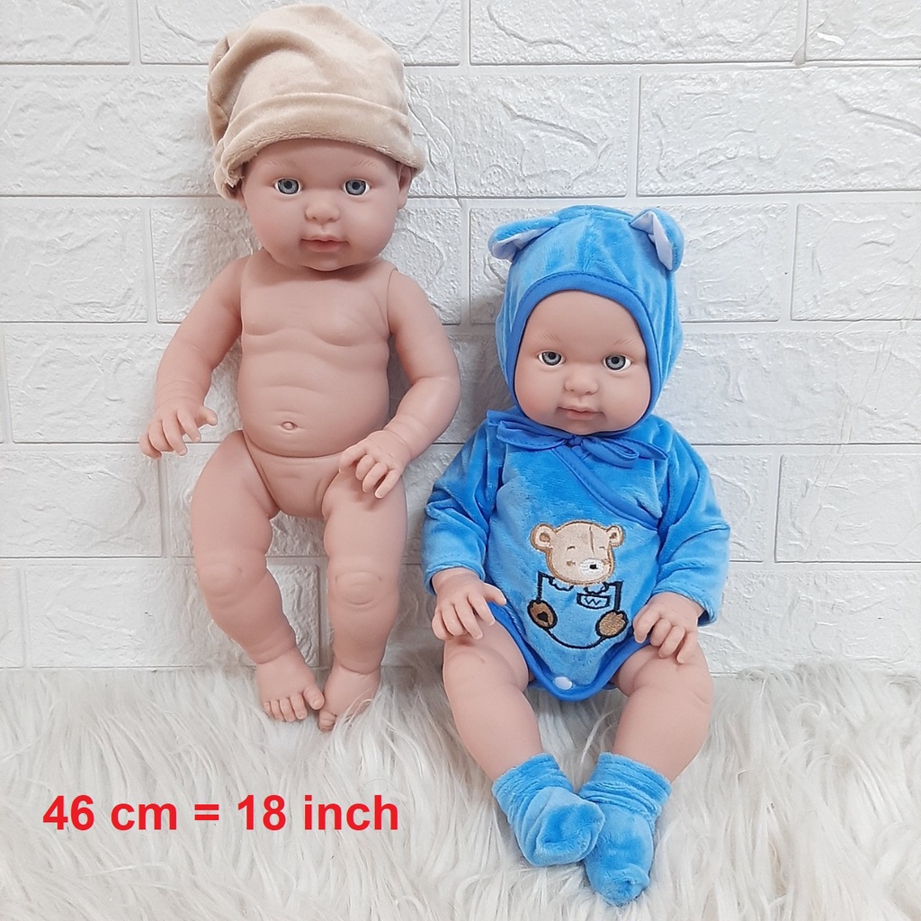 Búp Bê Tái Sinh Nhựa Mềm Mại  Anmiya Tây Ban Nha Body Full Silicon Vinyl Doll - Sống Động Như Thật Đồ Chơi Dễ Thương Cho
