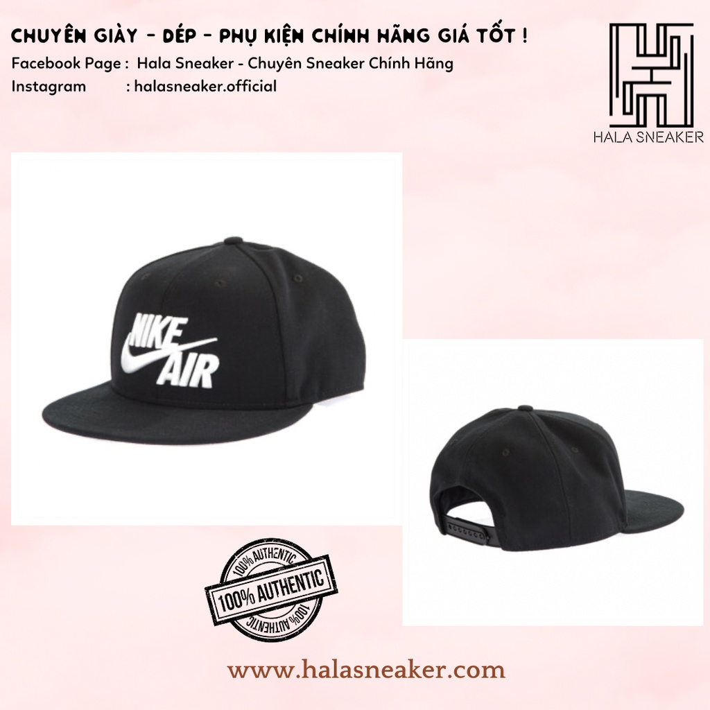 Nón Chính Hãng Nike Black Snapback C 805063-010 - Authentic - Hala Sneaker
