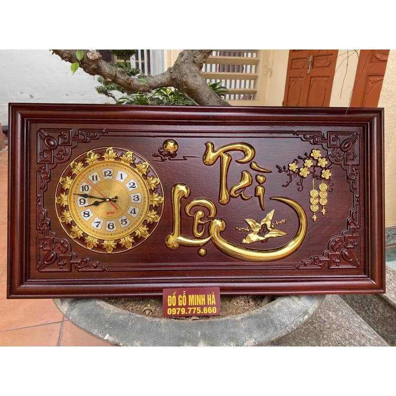 Tranh đồng hồ Tài Lộc