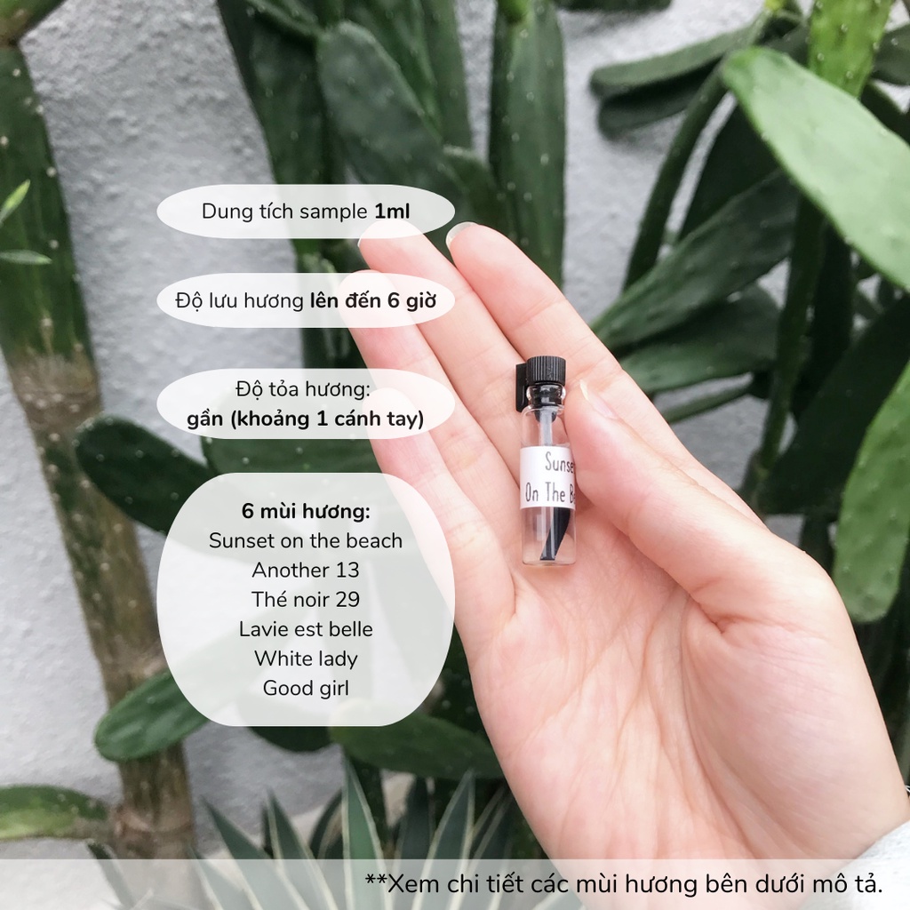 Tinh dầu nước hoa sample 1ml No.95 giữ hương lâu