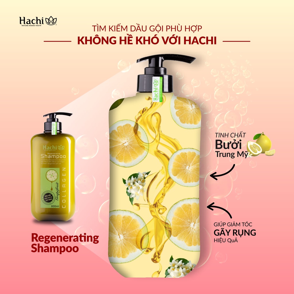 DẦU GỘI HACHI BƯỞI BƠ DÀNH CHO TÓC RỤNG