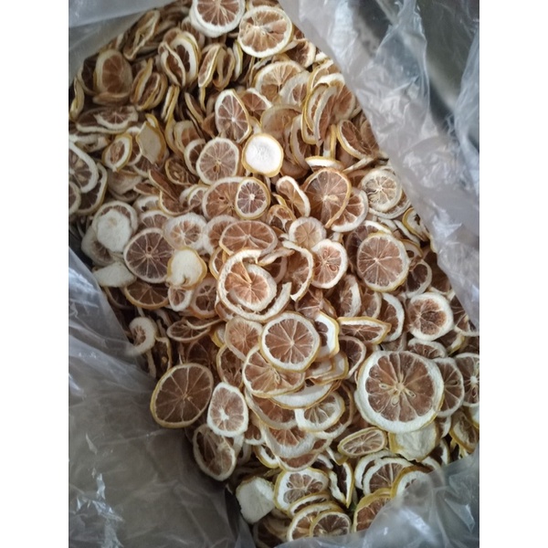 Chanh vàng thái lát 100gr khô xanh đẹp trang trí decor hoặc uống giảm cân