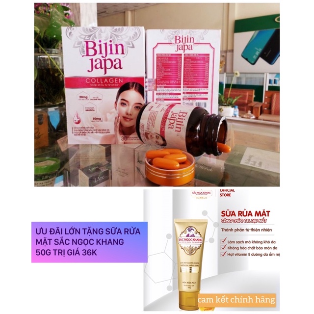 ✅Viên uống Collagen sáng đẹp da Bijin Japa- hỗ trợ làm sáng da, bổ sung đầy đủ collagen và khoáng chất giúp da săn chắc.
