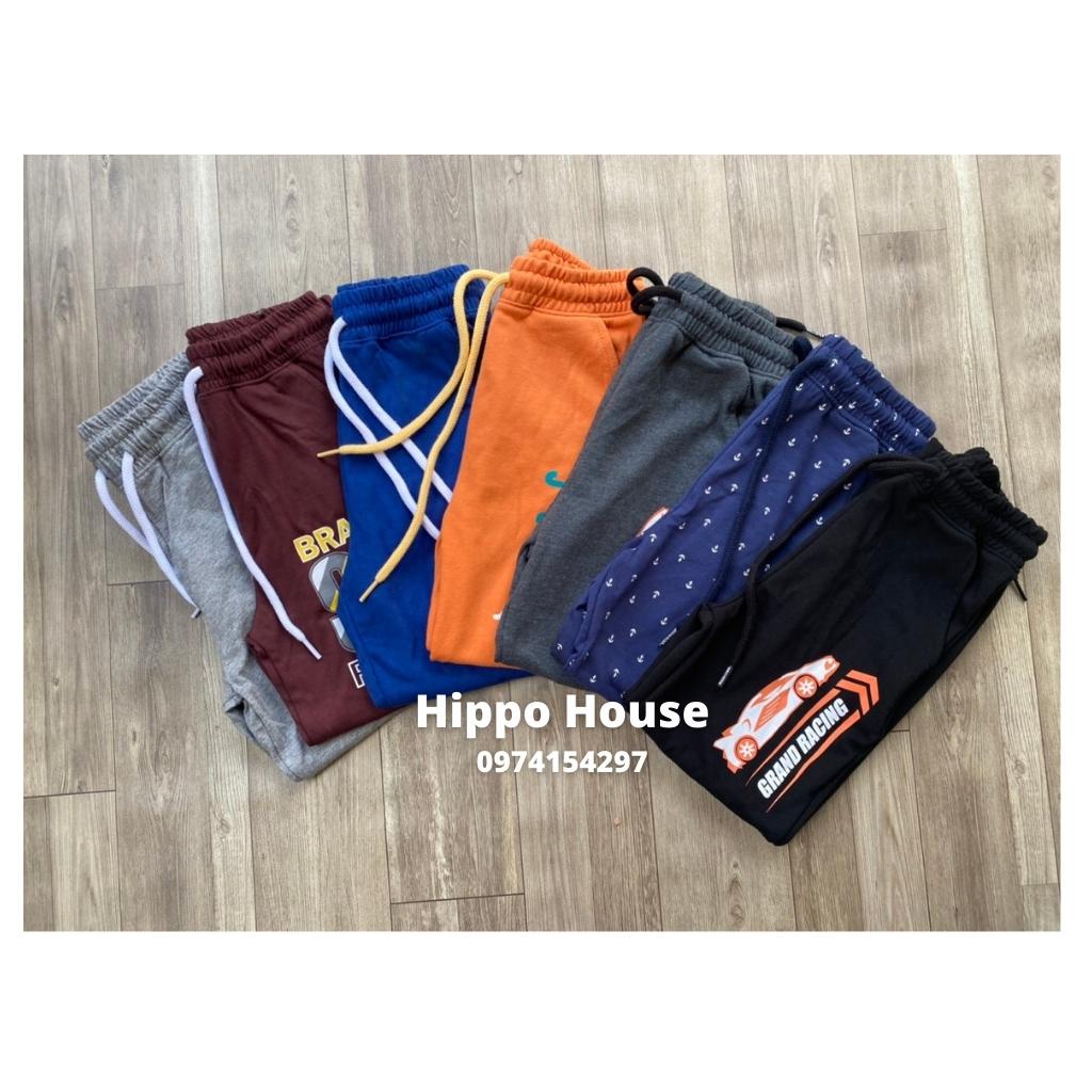 Quần Nỉ Da Cá Cotton Bé Trai Bé Gái Size Đại Nỉ Da Cá Xuất Dư Hippo House