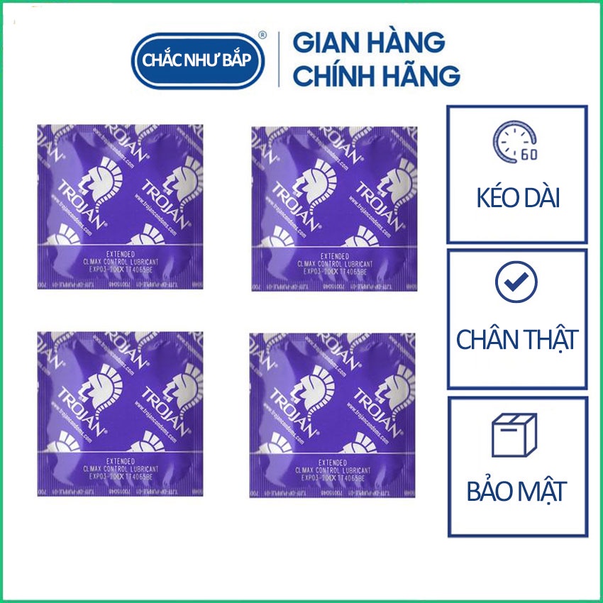Bao cao su kéo dài thời gian quan hệ Trojan Extended