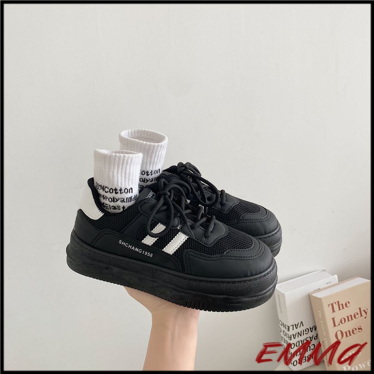 Giày sneaker Giày ulzzang Giày đi học Giày Thể Thao Nữ Cổ Thấp Đế Dày Thời Trang Hàn Giày thể thao nữ đen Giày bánh mì độn đế Giày basic Giày nữ đi học Giày nữ ulzzang hàn quốc