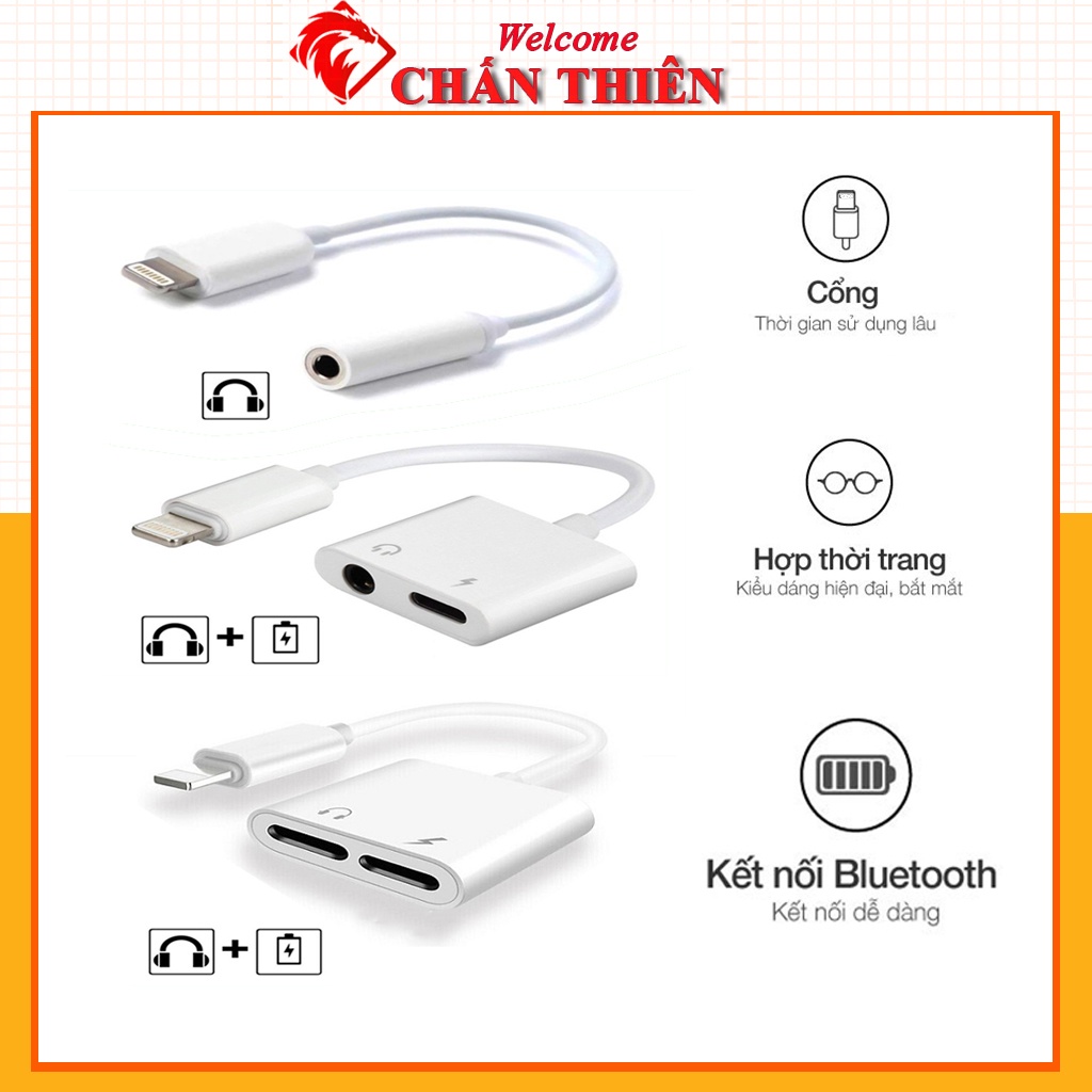 Cáp jack chuyển đổi tai nghe sang chân tròn 3.5 mm có hỗ trợ mic đàm thoại-Dây Zắc,giắc,Jack
