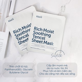 Mặt nạ giấy Klairs Sheet Mask (Nhập khẩu chính hãng)