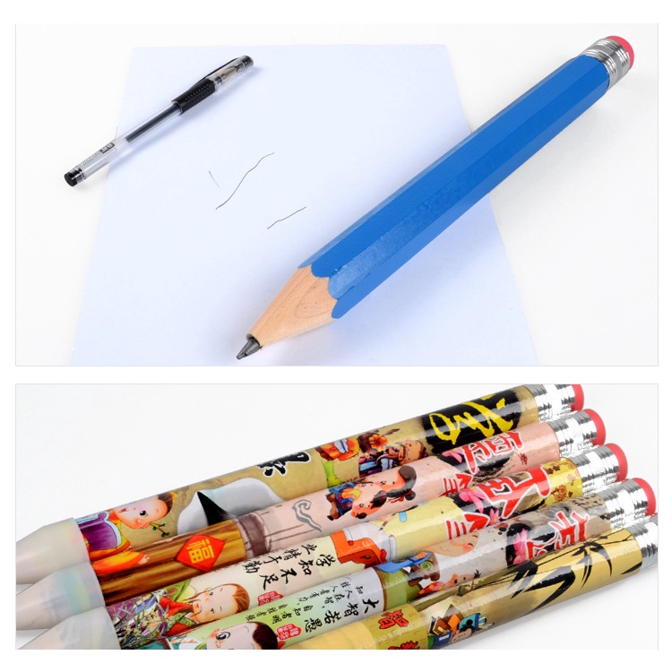 Bút Chì Gỗ Cỡ Lớn 35cm Thiết Kế Sáng Tạo Dễ Thương