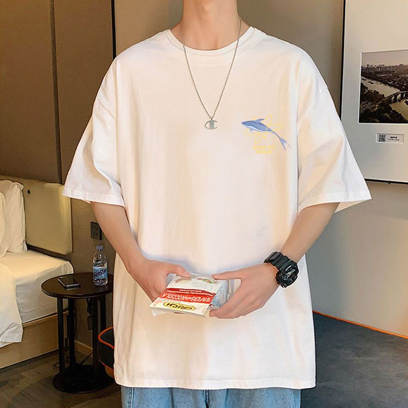 Áo Thun Ngắn Tay Dáng Rộng Thời Trang Mùa Hè 2022 Dành Cho Nam
