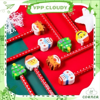 Bút chì đầu gôm/tẩy hình Noel/Giáng sinh