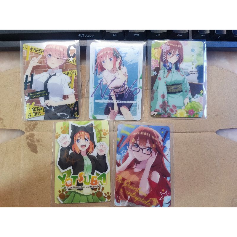Thẻ Carddass chính hãng Bandai Nhà có 5 nàng dâu Gotoubun no Hanayome The Quintessential Quintuplets